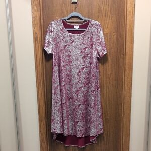 LuLaRoe Red Asymmetrical High-Low Sundress
